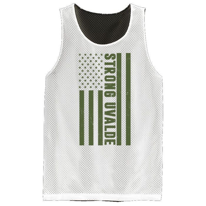 Texas Strong Uvalde United States Flag Mesh Reversible Basketball Jersey Tank