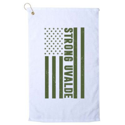Texas Strong Uvalde United States Flag Golf Towel