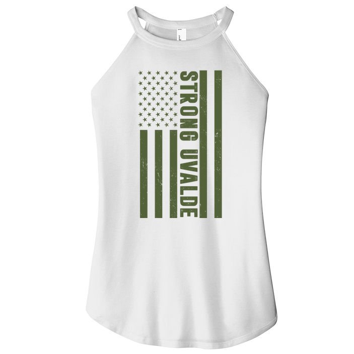 Texas Strong Uvalde United States Flag Women's Perfect Tri Rocker Tank