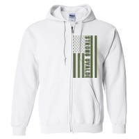 Texas Strong Uvalde United States Flag Full Zip Hoodie