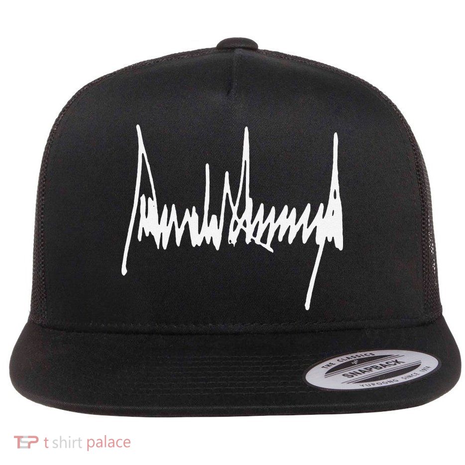 Trump Signature Usa Maga 47th President Protrump Flatbill Hat