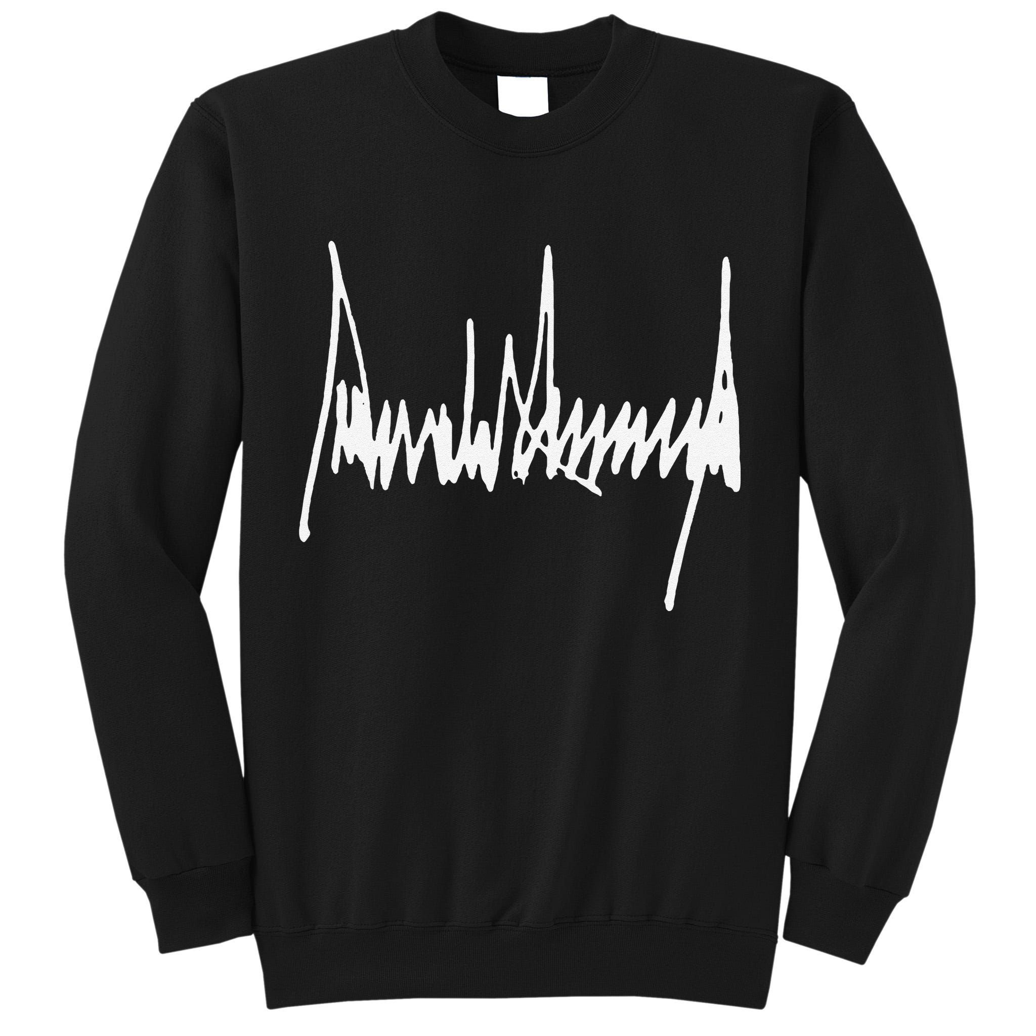 Trump Signature Usa Maga 47th President Protrump Tall Sweatshirt