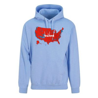 Trump Signature Usa Map Jd Vance Maga Inauguration Day 2025 Unisex Surf Hoodie