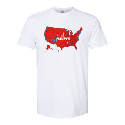 Trump Signature Usa Map Jd Vance Maga Inauguration Day 2025 Softstyle CVC T-Shirt