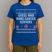 Tech Support Ugly Christmas Funny Computer It Nerd Xmas Cool Gift T-Shirt