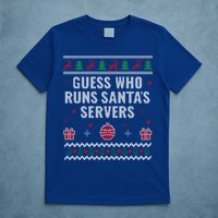 Tech Support Ugly Christmas Funny Computer It Nerd Xmas Cool Gift T-Shirt