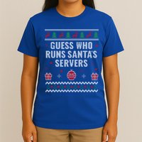Tech Support Ugly Christmas Funny Computer It Nerd Xmas Cool Gift T-Shirt