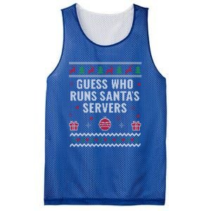 Tech Support Ugly Christmas Funny Computer It Nerd Xmas Cool Gift Mesh Reversible Basketball Jersey Tank