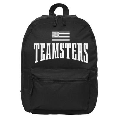 Teamsters Solidarity Union Worker Labor Protest Usa Flag 16 in Basic Backpack