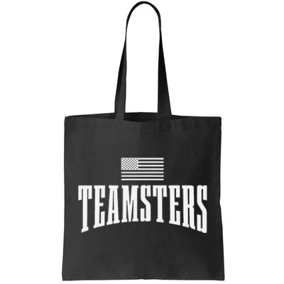 Teamsters Solidarity Union Worker Labor Protest Usa Flag Tote Bag