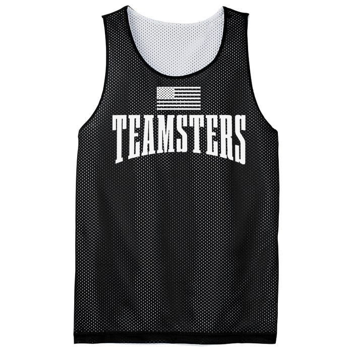 Teamsters Solidarity Union Worker Labor Protest Usa Flag Mesh Reversible Basketball Jersey Tank