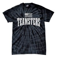 Teamsters Solidarity Union Worker Labor Protest Usa Flag Tie-Dye T-Shirt