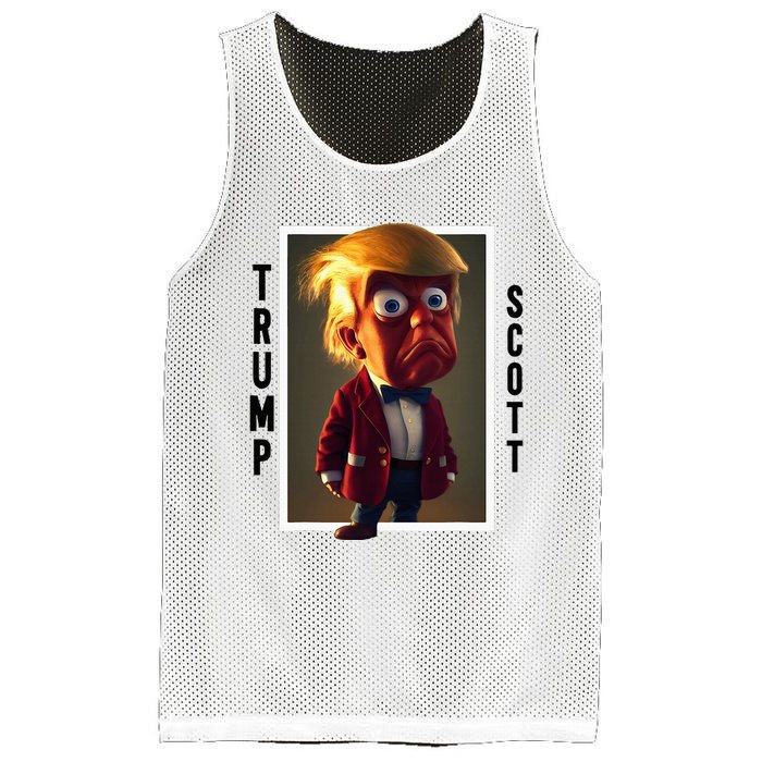 Trump Scott Voter Clothing 2024 Election Mesh Reversible Basketball Jersey Tank