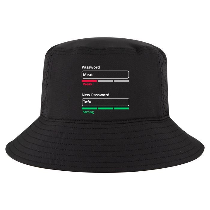 Tofu Saying Vegan Meme Password Weak Strong Tofu Cute Gift Cool Comfort Performance Bucket Hat