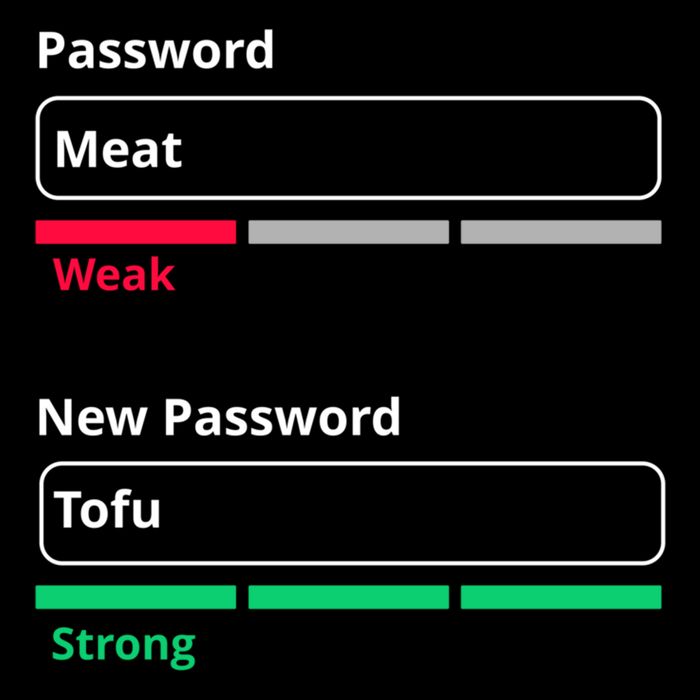 Tofu Saying Vegan Meme Password Weak Strong Tofu Cute Gift Cooling Performance Crew T-Shirt