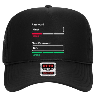 Tofu Saying Vegan Meme Password Weak Strong Tofu Cute Gift Trucker Hat