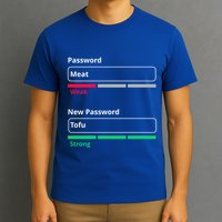 Tofu Saying Vegan Meme Password Weak Strong Tofu Cute Gift T-Shirt