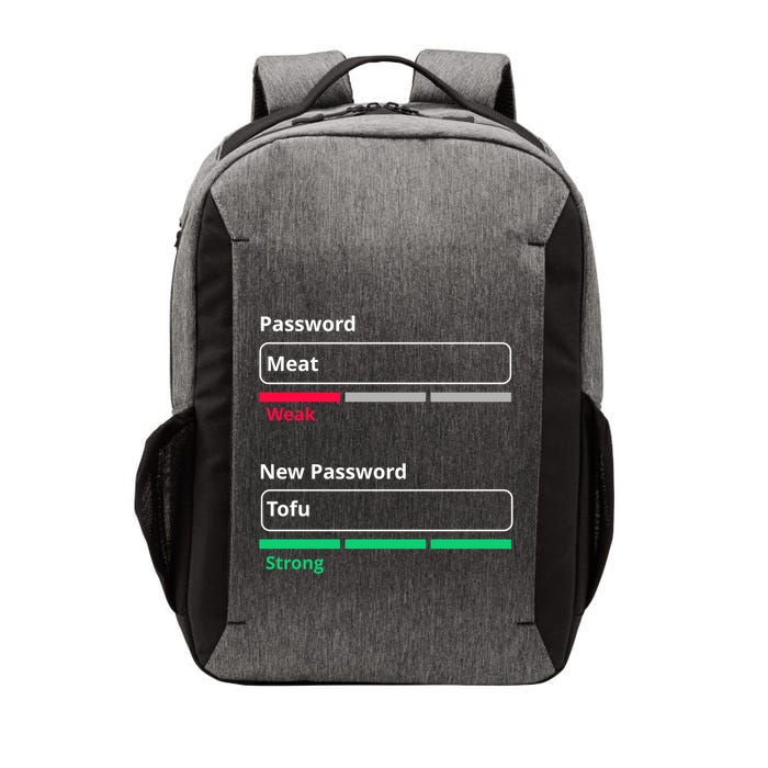 Tofu Saying Vegan Meme Password Weak Strong Tofu Cute Gift Vector Backpack