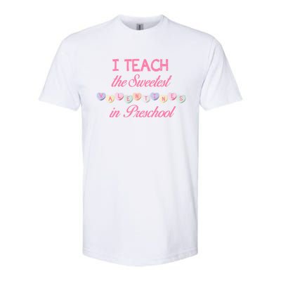 Teacher Sweetest Valentines Day Preschool Cool Gift Softstyle CVC T-Shirt