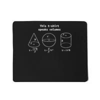 This Speaks Volumes Funny Maths Science Geeky Pun Mousepad