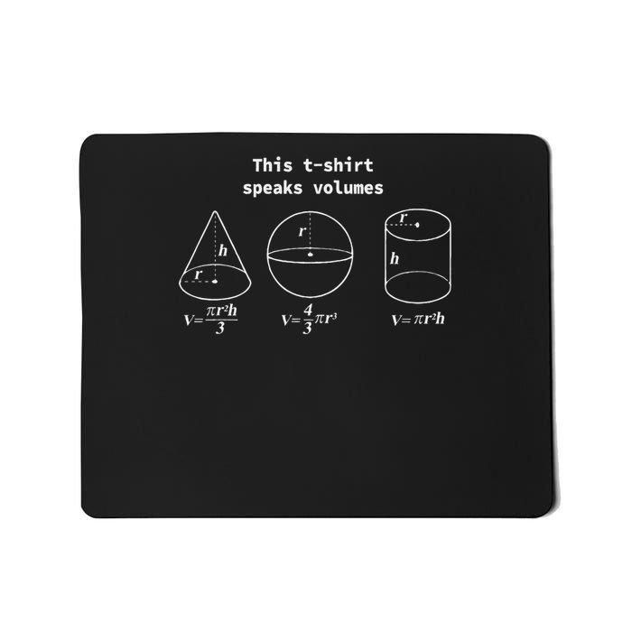 This Speaks Volumes Funny Maths Science Geeky Pun Mousepad