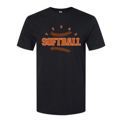 Texas Softball Vintage Softball Fan Softstyle CVC T-Shirt