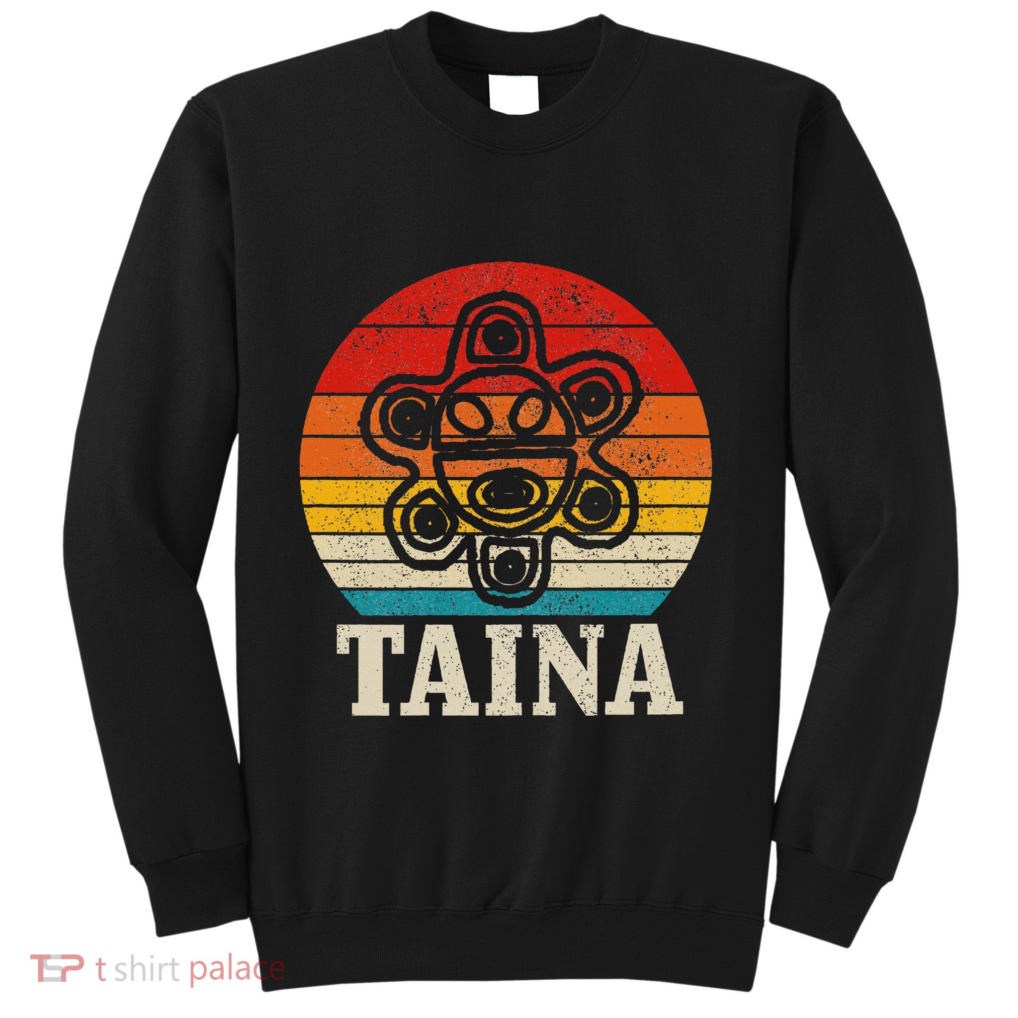Taina Sun Vintage Puerto Rico Boricua Taino Boriken Boriquen Sweatshirt