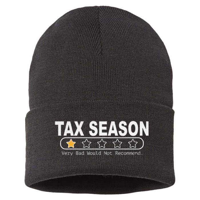 Tax Season Very Bad Would Not Recommend Cpa Accountant Sustainable Knit Beanie