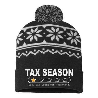 Tax Season Very Bad Would Not Recommend Cpa Accountant USA-Made Snowflake Beanie