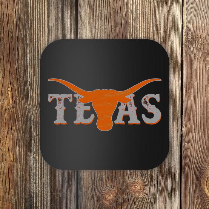 Texas State Vintage Proud Texans Distressed Coaster