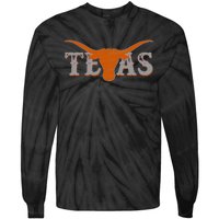 Texas State Vintage Proud Texans Distressed Tie-Dye Long Sleeve Shirt