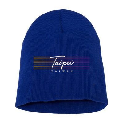 Taipei Souvenir Vintage Taiwan Meaningful Gift Short Acrylic Beanie