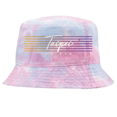 Taipei Souvenir Vintage Taiwan Meaningful Gift Tie-Dyed Bucket Hat