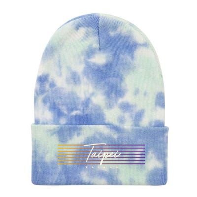 Taipei Souvenir Vintage Taiwan Meaningful Gift Tie Dye 12in Knit Beanie