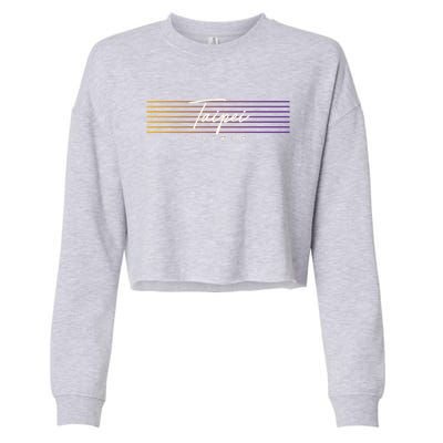 Taipei Souvenir Vintage Taiwan Meaningful Gift Cropped Pullover Crew