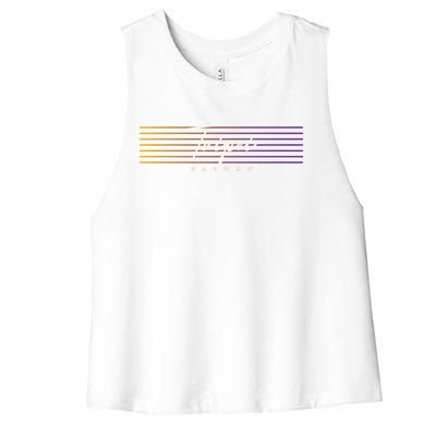 Taipei Souvenir Vintage Taiwan Meaningful Gift Women's Racerback Cropped Tank