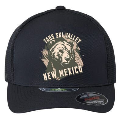 Taos Ski Valley New Mexico Bear Meaningful Gift Flexfit Unipanel Trucker Cap