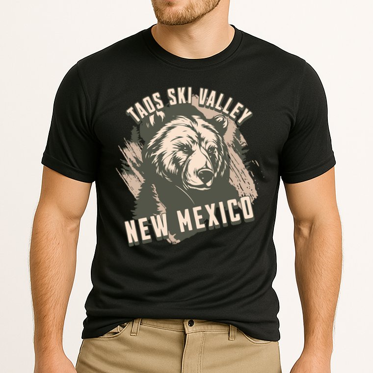 Taos Ski Valley New Mexico Bear Meaningful Gift Cooling Performance Crew T-Shirt