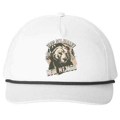 Taos Ski Valley New Mexico Bear Meaningful Gift Snapback Five-Panel Rope Hat