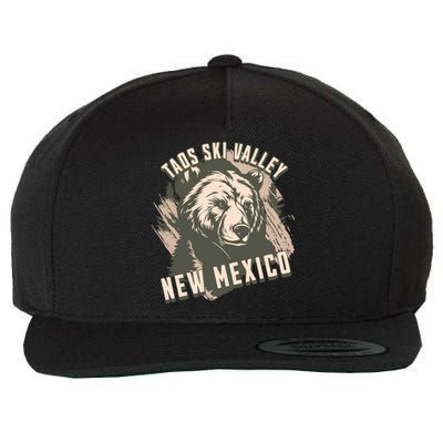 Taos Ski Valley New Mexico Bear Meaningful Gift Wool Snapback Cap