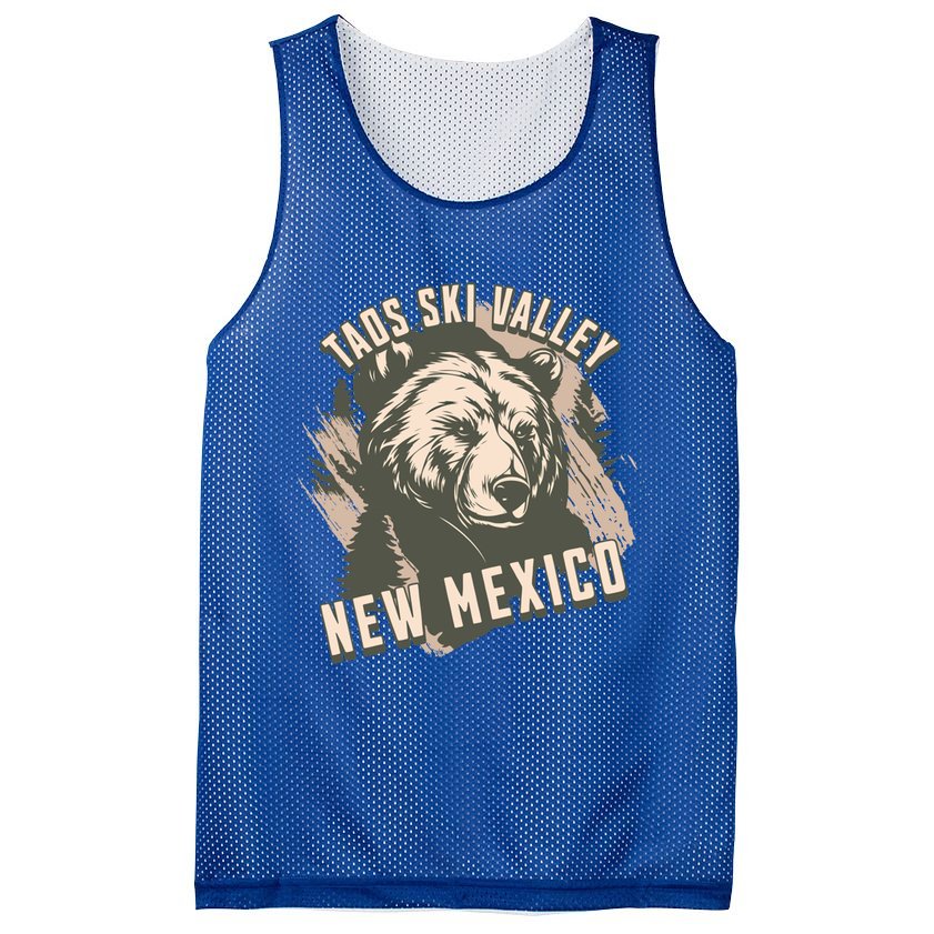 Taos Ski Valley New Mexico Bear Meaningful Gift Mesh Reversible Basketball Jersey Tank