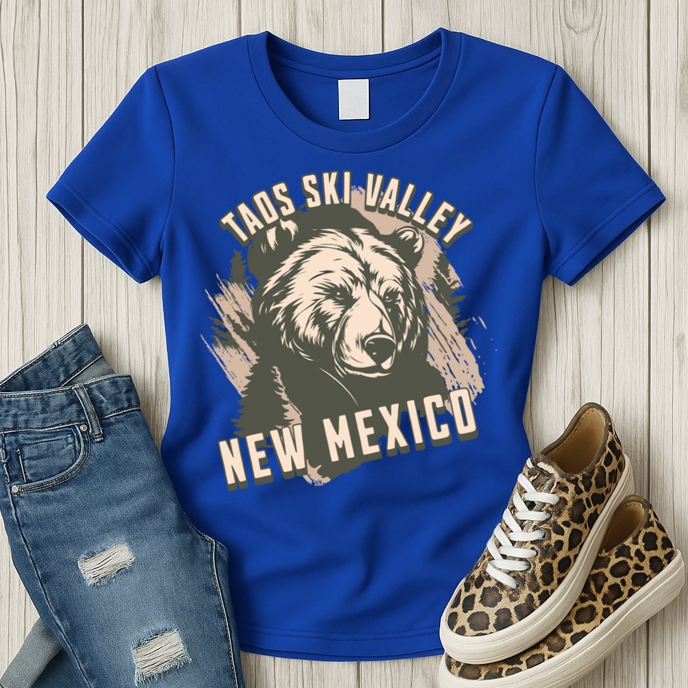 Taos Ski Valley New Mexico Bear Meaningful Gift Womens T-Shirt