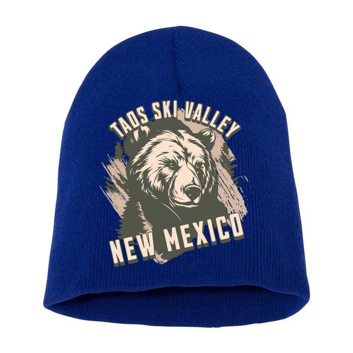 Taos Ski Valley New Mexico Bear Meaningful Gift Short Acrylic Beanie