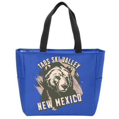 Taos Ski Valley New Mexico Bear Meaningful Gift Zip Tote Bag