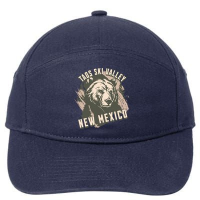 Taos Ski Valley New Mexico Bear Meaningful Gift 7-Panel Snapback Hat