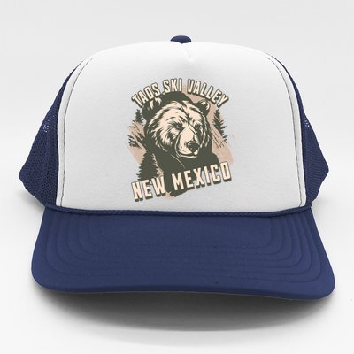 Taos Ski Valley New Mexico Bear Meaningful Gift Trucker Hat