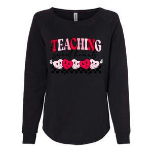 Teaching Sweethearts Valentine Day Teacher Candy Heart Gift Womens California Wash Sweatshirt