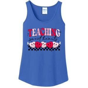 Teaching Sweethearts Valentine Day Teacher Candy Heart Gift Ladies Essential Tank