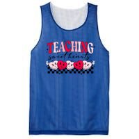 Teaching Sweethearts Valentine Day Teacher Candy Heart Gift Mesh Reversible Basketball Jersey Tank