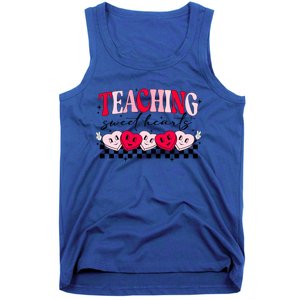 Teaching Sweethearts Valentine Day Teacher Candy Heart Gift Tank Top